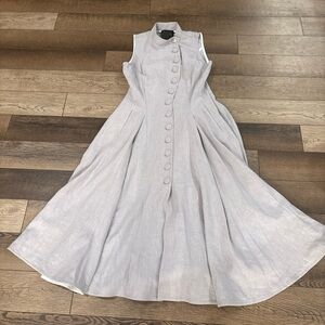 NY 77 Designer Hemp Material MIDI Dress Women’s Size 2